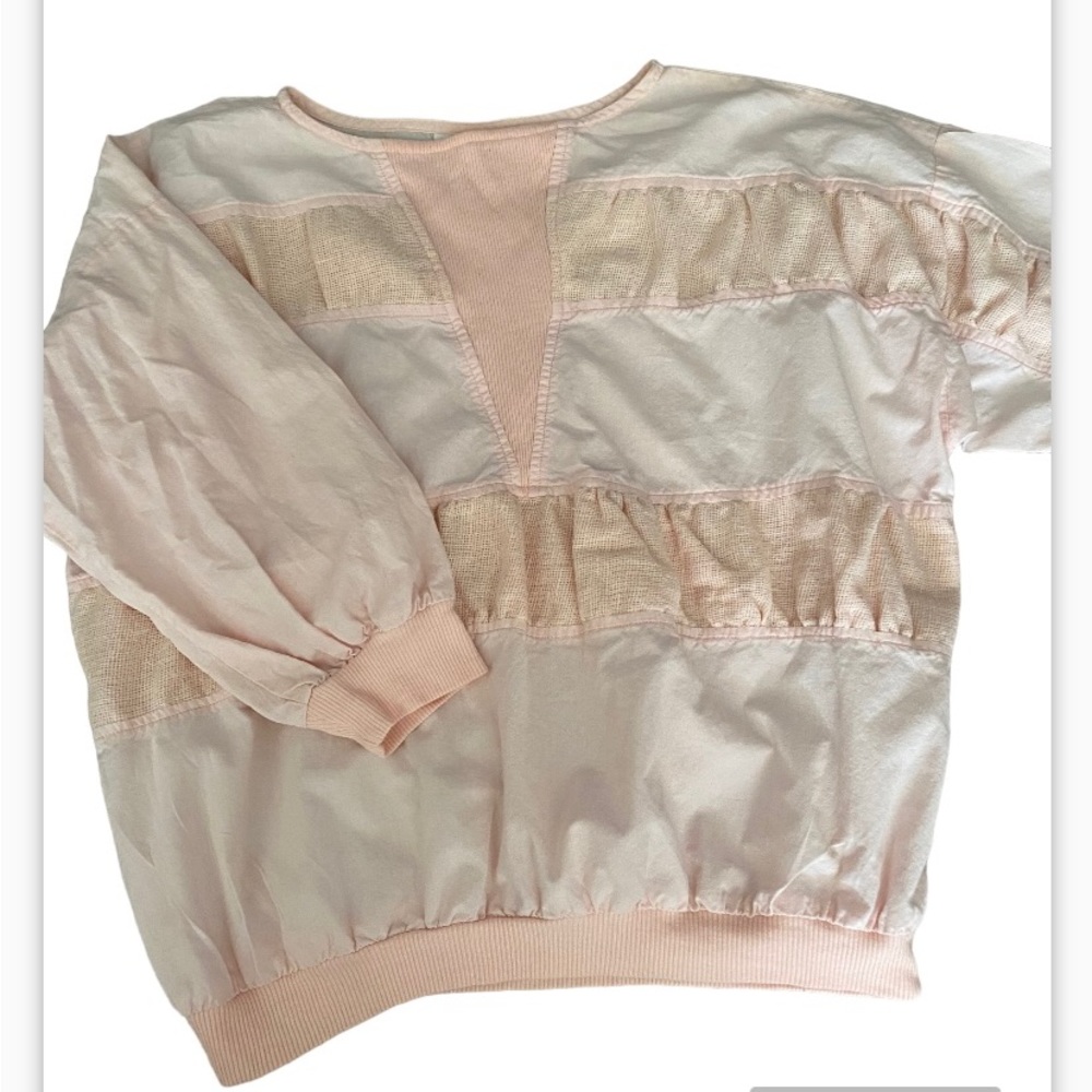 Ms. Paquette pale pink top. Vintage. Size Large